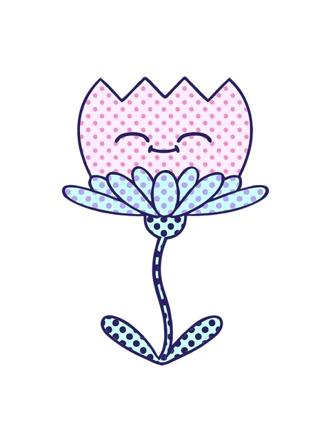 Bob and pause animation of comic book style cartoon of a flower Stock Footage 324375390