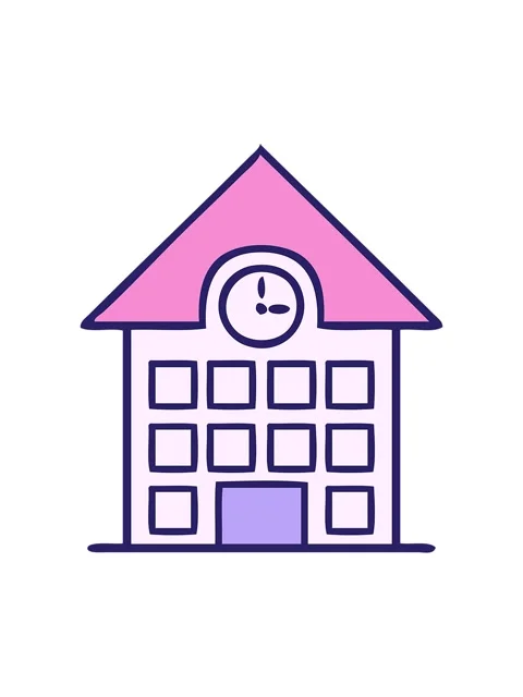 Bob and pause animation of cute cartoon of a town house Vídeos de archivo 324301324