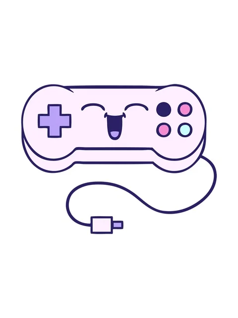 Bob and pause animation of cute cartoon of a game controller Stock Footage 324485502