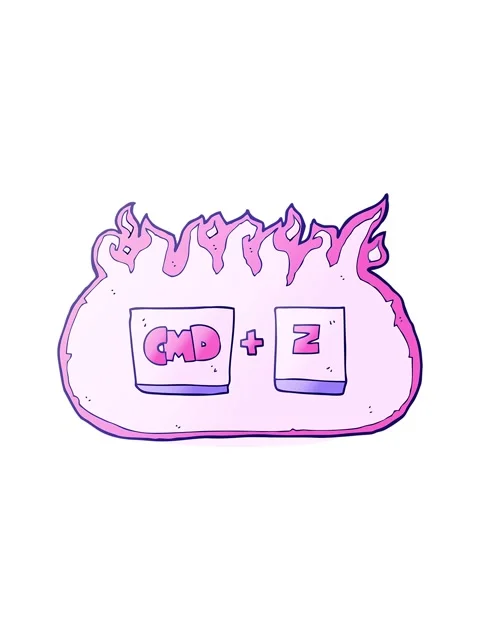 Bob and pause animation of freehand drawn cartoon command Z function 스톡 동영상 324439496