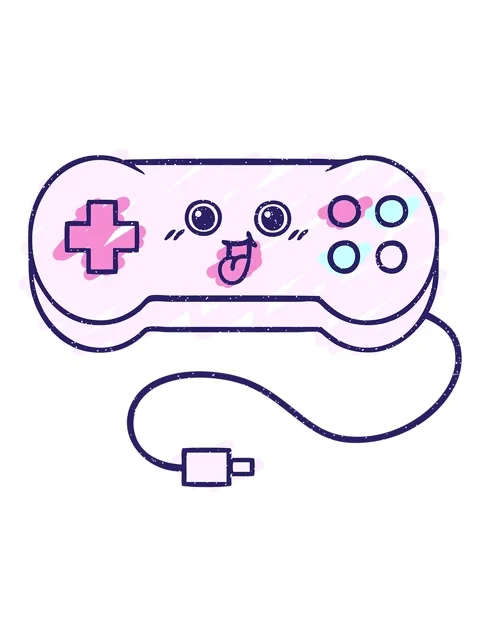 Bob and pause animation of Game Controller Chalk Drawing Stock Footage 324284303