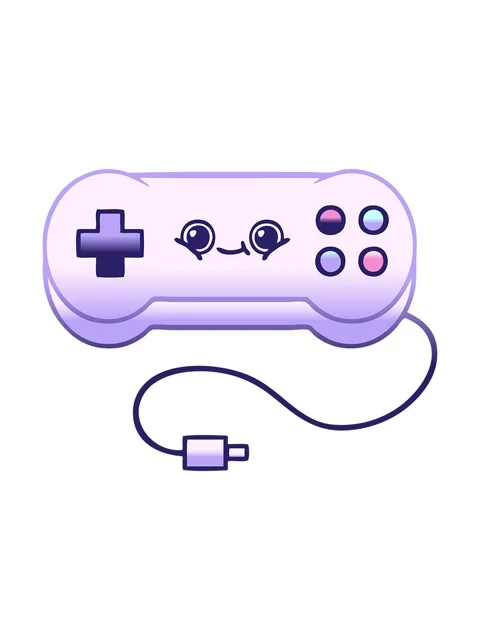 Bob and pause animation of gradient shaded drawing of a game controller Stock Footage 324257653