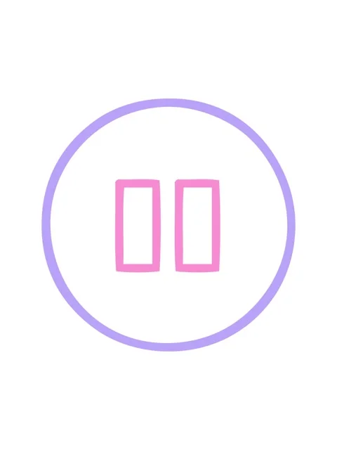 Bob and pause animation of line drawing cartoon of a pause button icon Stock Footage 324083711