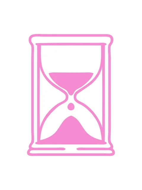 Bob and pause animation of line doodle of an hourglass running sand icon Stock Footage 324164378