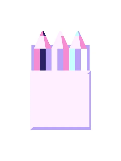 Bob and pause animation of pack of coloring pencils illustration icon Stock Footage 324277926
