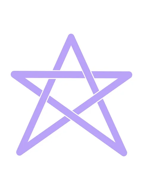 Bob and pause animation of pentagram star Stock Footage 324249758