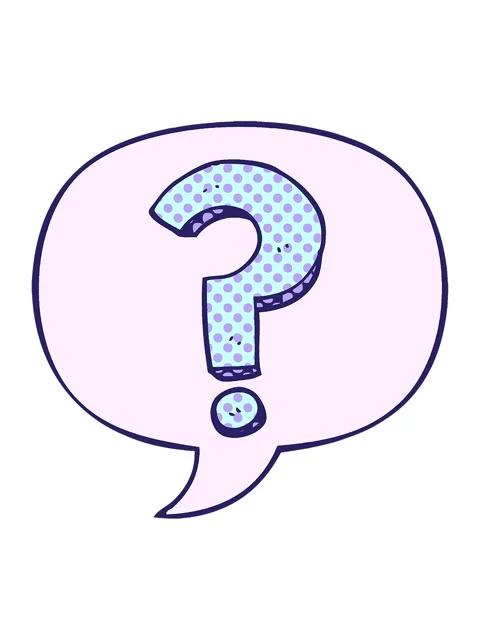 Bob and pause animation of question mark and speech bubble Video stock 324067744