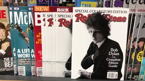 Bob Dylan Rolling Stone Magazine Special Collectors Edition Stock Footage 230566347