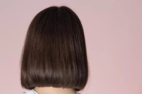 Bob hairstyle view from back Stock Photos