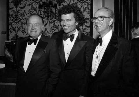 Bob Hope, Patrick Wayne and Jack Albertson Stock Photos