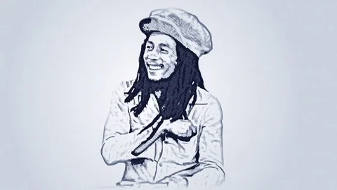 Bob Marley, music star - music history ... | Stock Video | Pond5