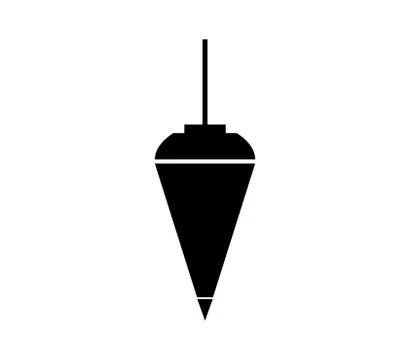 Bob plumb icon on white background Stock Illustration