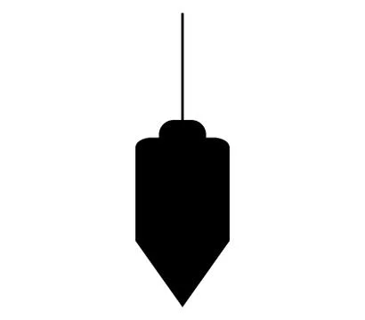 Bob plumb icon on white background Stock Illustration