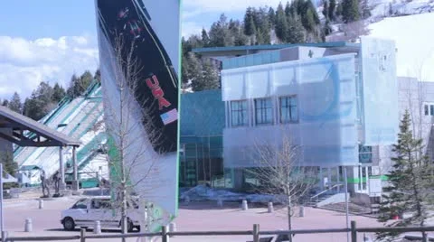 Bob Sled Sign Stock Footage 22294417