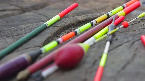 Bobber on the wooden background Stock-Footage 78011435
