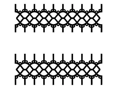 Bobbin Lace Pattern Vector Art Design for Fabrics and Fashion Projects Illustrazione stock