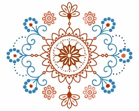 Bobbin Lace Pattern Vector Art Design for Fabrics and Fashion Projects Illustrazione stock