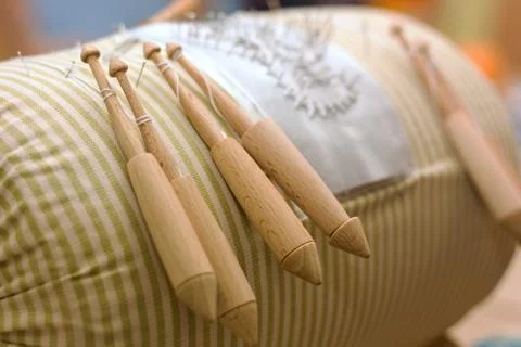 Bobbin lacing Stock Photos