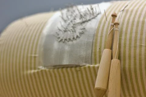 Bobbin lacing Stock Photos