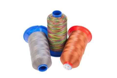 Bobbin With Silk Thread Stock Photos