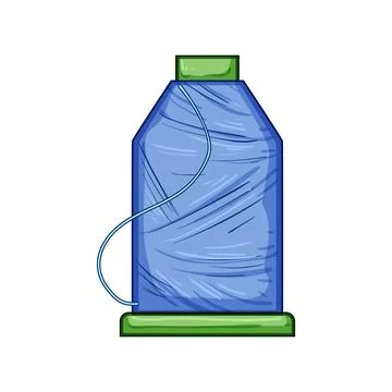Bobbin thread spool cartoon vector illustration Stock Illustration