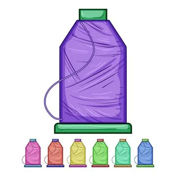 Bobbin thread spool cartoon vector graphic 스톡 일러스트