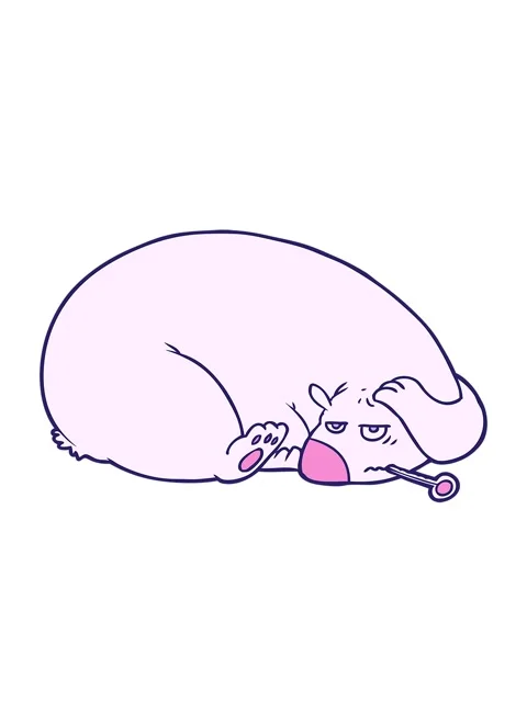 Bobbing motion animation of bear with a sore head Stock Footage 324087596