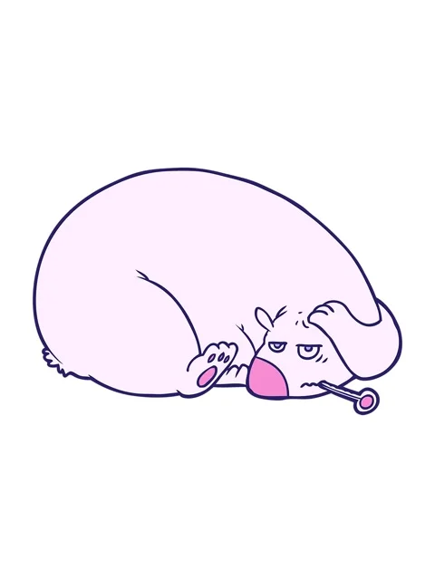 Bobbing motion animation of bear with a sore head Stock Footage 324236786