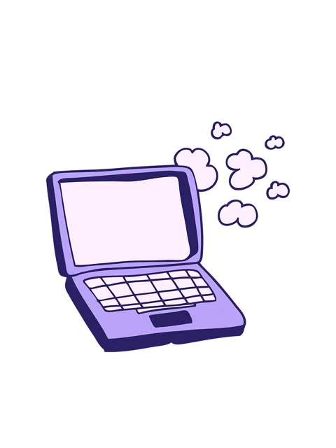 Bobbing motion animation of cartoon computer Stock Footage 324453794