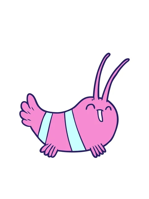 Bobbing motion animation of cartoon crayfish Stock Footage 324485849