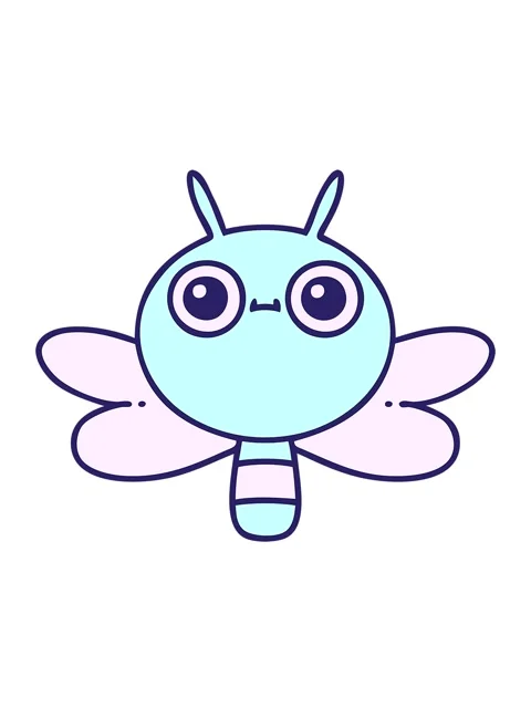 Bobbing motion animation of cartoon of a cute bug Stock Footage 324452574