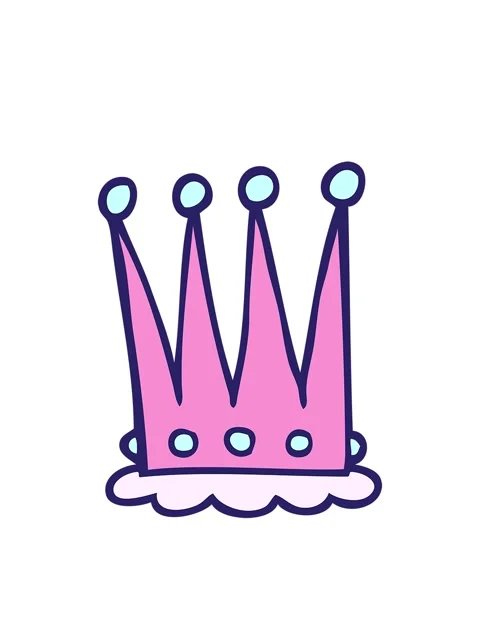 Bobbing motion animation of cartoon doodle crown Stock Footage 324315514
