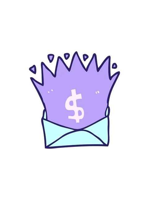 Bobbing motion animation of cartoon envelope with money sign Stock Footage 324478248