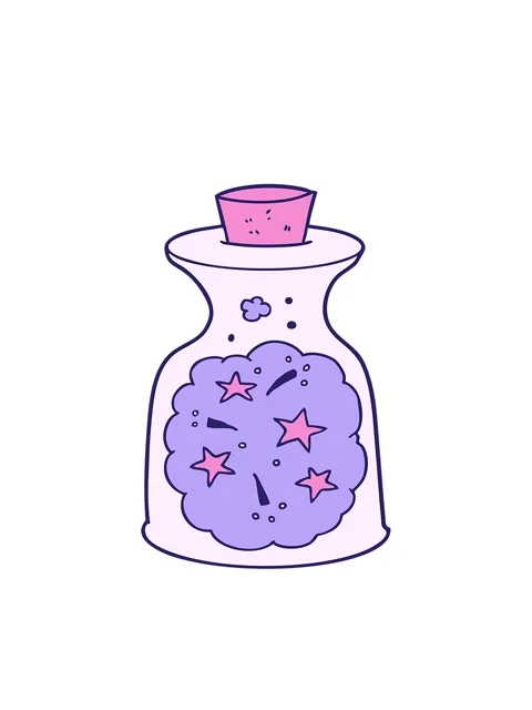 Bobbing motion animation of cartoon magic potion Stock Footage 324400897