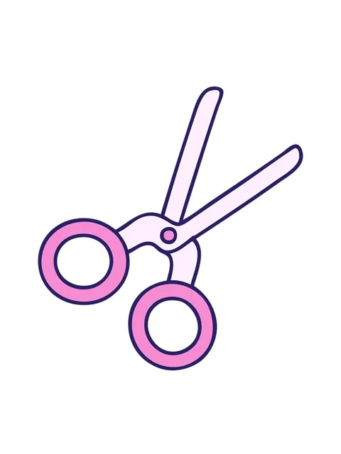 Bobbing motion animation of cartoon of a pair of scissors Vídeos de archivo 324341523