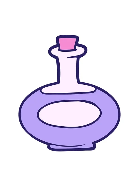 Bobbing motion animation of cartoon perfume bottle Stock-Footage 324325376