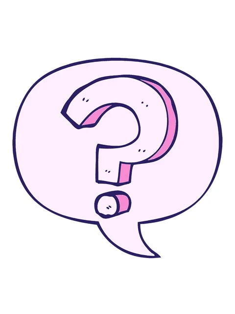 Bobbing motion animation of cartoon question mark with speech bubble in com.. 库存影片 324470133