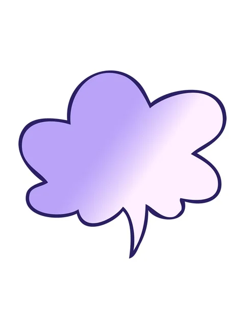 Bobbing motion animation of cartoon speech bubble in smooth gradient style .. Stock Footage 323597444