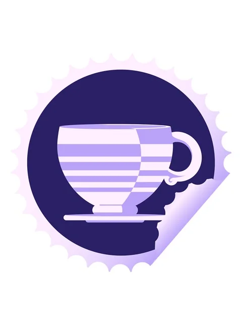 Bobbing motion animation of coffee cup graphic vector illustration round st.. Stock Footage 324217248