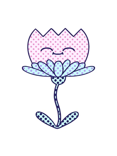Bobbing motion animation of comic book style cartoon of a flower Stock Footage 324257477