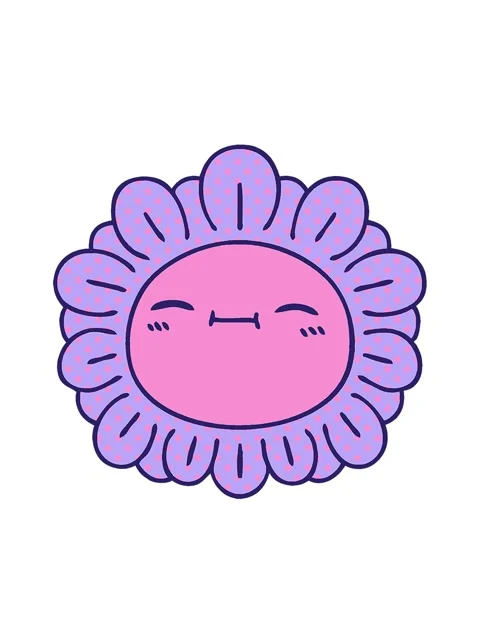 Bobbing motion animation of comic book style quirky cartoon flower Stock Footage 324374704