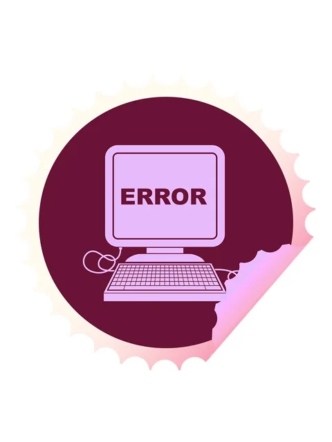Bobbing motion animation of computer error vector illustration circular pee.. Stock Footage 324192630