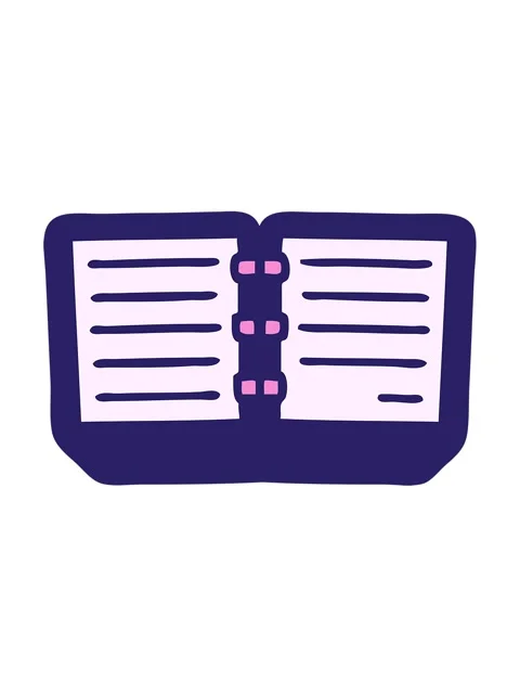 Bobbing motion animation of cute cartoon of a stack of diaries Stock Footage 324437878