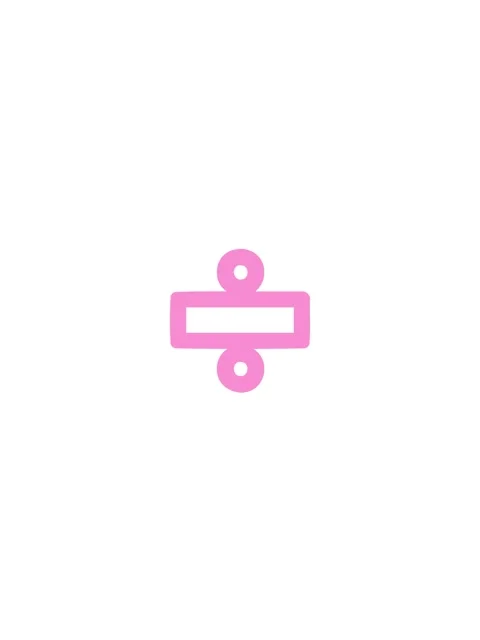 Bobbing motion animation of division sign symbol icon Stock Footage 324459783