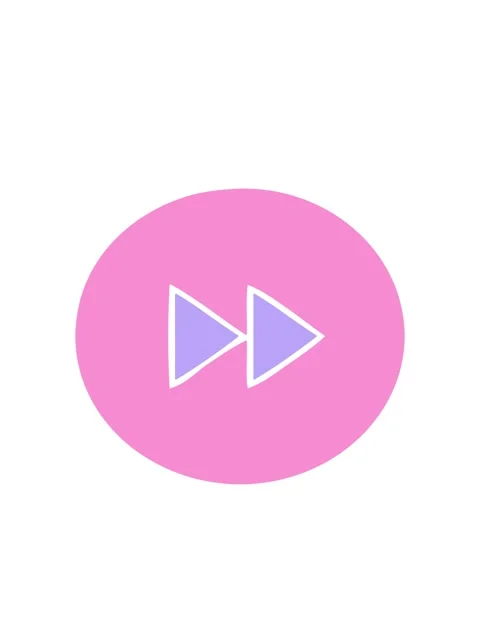 Bobbing motion animation of flat symbol of a fast forward button icon Stock Footage 324245784