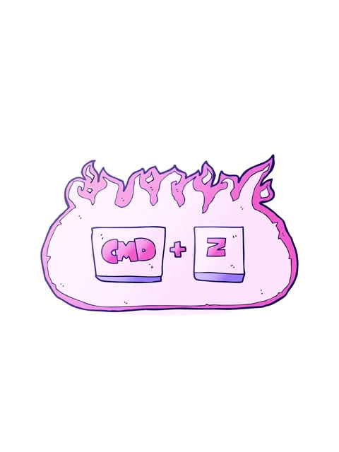 Bobbing motion animation of freehand drawn cartoon command Z function 스톡 동영상 323597005