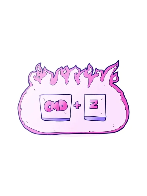 Bobbing motion animation of freehand drawn cartoon command Z function 스톡 동영상 324150261