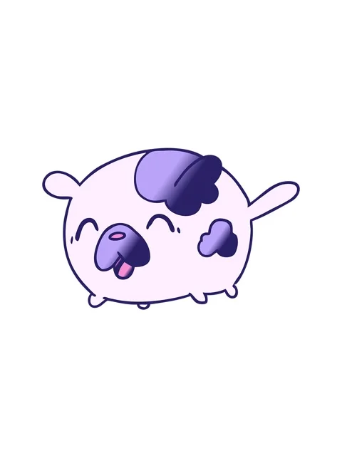 Bobbing motion animation of gradient cartoon illustration kawaii cute patch d Vídeos de archivo 324465245