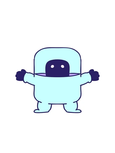 Bobbing motion animation of hand drawn cartoon doodle of an alien in suit Stock Footage 324170427
