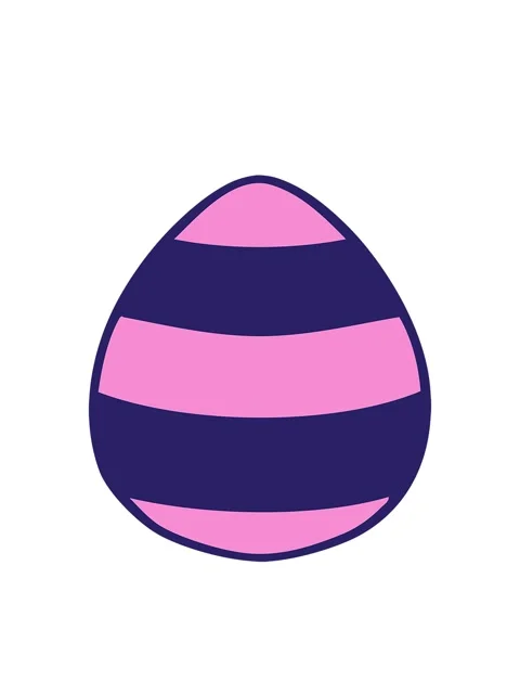 Bobbing motion animation of hand drawn fun cartoon easter egg 스톡 동영상 324470510